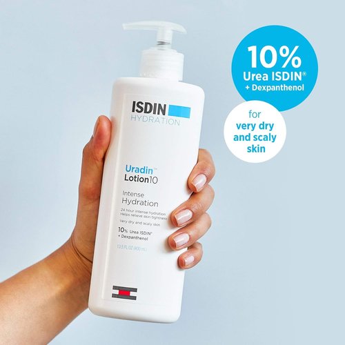 ISDIN Hydrating Bundle - Dry Skin Relief & Hydrating Foot Cream with 10% Urea | Uradin Lotion 10 & Podos