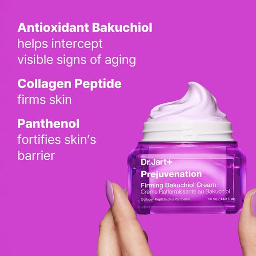 Dr.Jart+ Prejuvenation Firming Bakuchiol Cream - Anti-Aging Face Cream with Collagen Peptides | 1.69 Fl Oz
