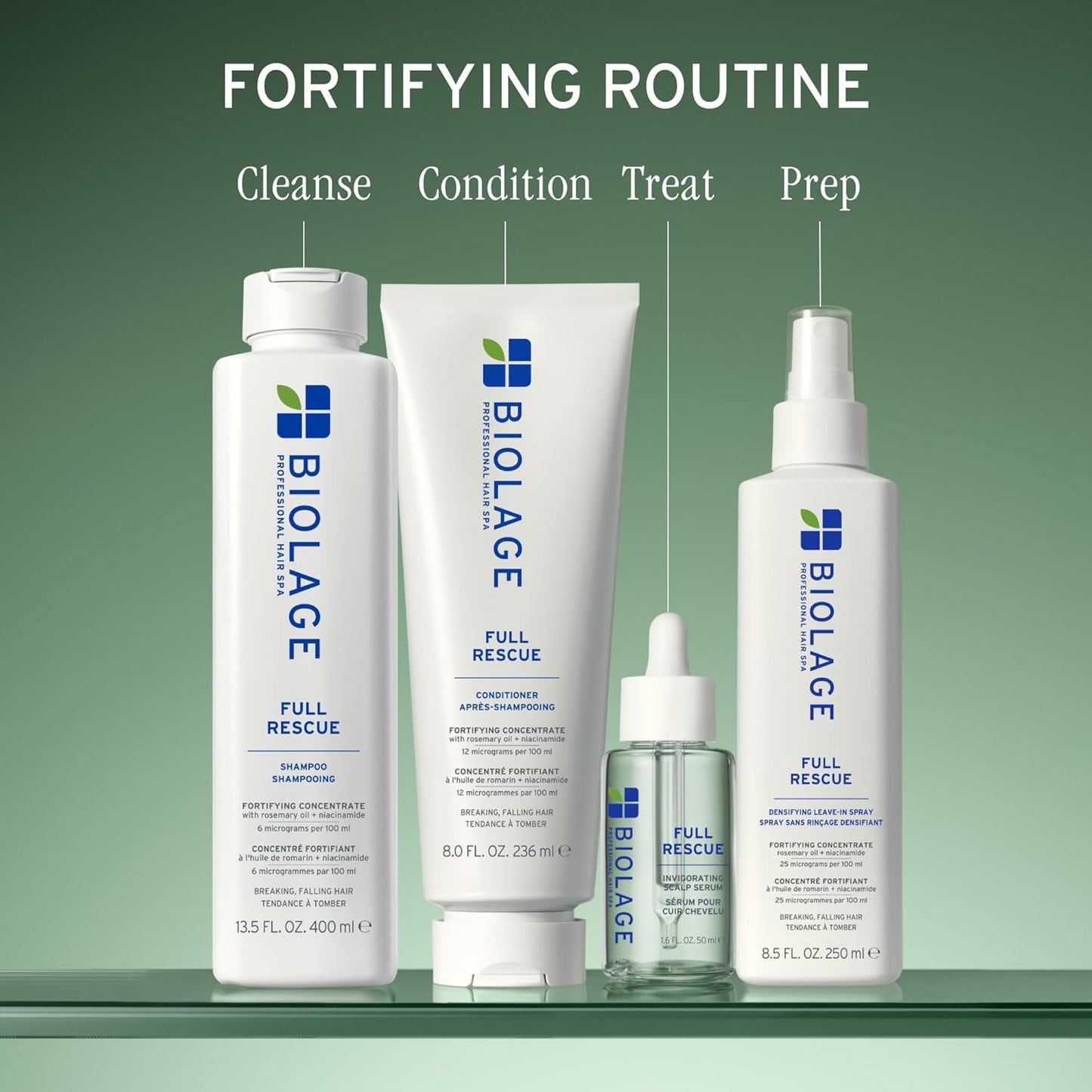 Biolage Full Rescue Conditioner - Strengthens & Fortifies Hair for Fuller Lengths | Vegan & Cruelty-Free