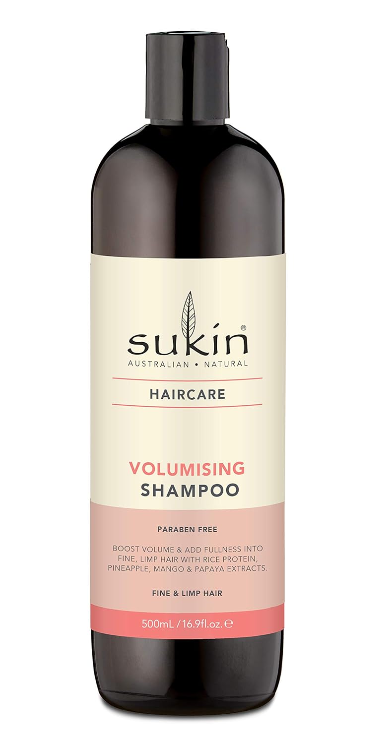 Sukin Volumising Shampoo - Boosts Volume for Fine, Limp Hair | 16.9 Fl Oz
