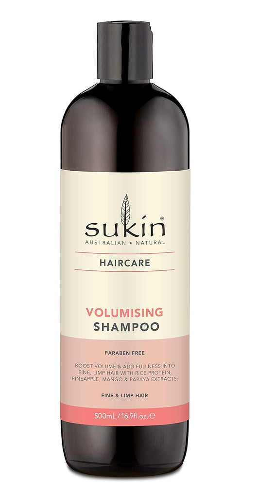 Sukin Volumising Shampoo - Boosts Volume for Fine, Limp Hair | 16.9 Fl Oz