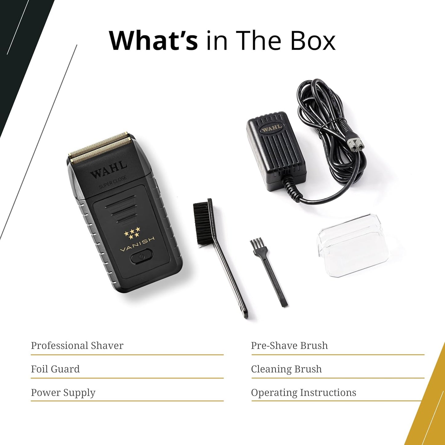 Wahl Professional 5 Star Vanish Shaver - Cordless, Ergonomic Design, 100+ Minute Runtime
