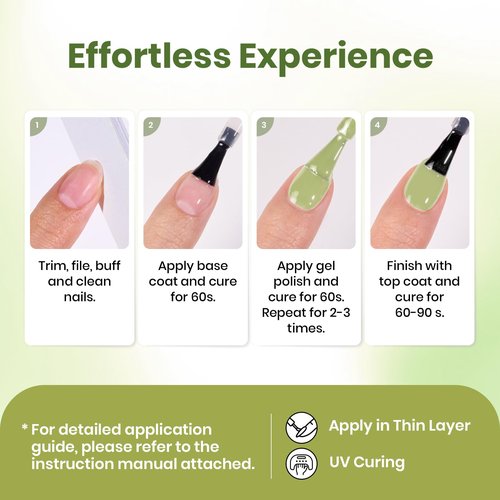 Beetles Green Gel Nail Polish, 15 ML Spring Pistachio Frappe Glitter Gel Nail Polish Pastel Color Shimmer Soak Off UV Gel Polish Salon DIY at Home Gift for Women