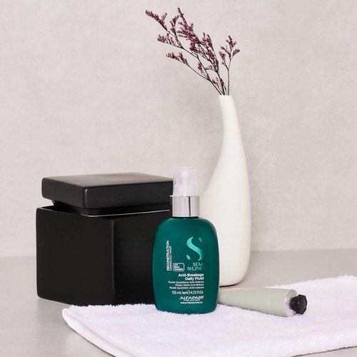 ALFAPARF MILANO Semi Di Lino Reconstruction Daily Fluid - Anti-Breakage Hair Treatment | Heat Protection & Shine - 4.23 oz