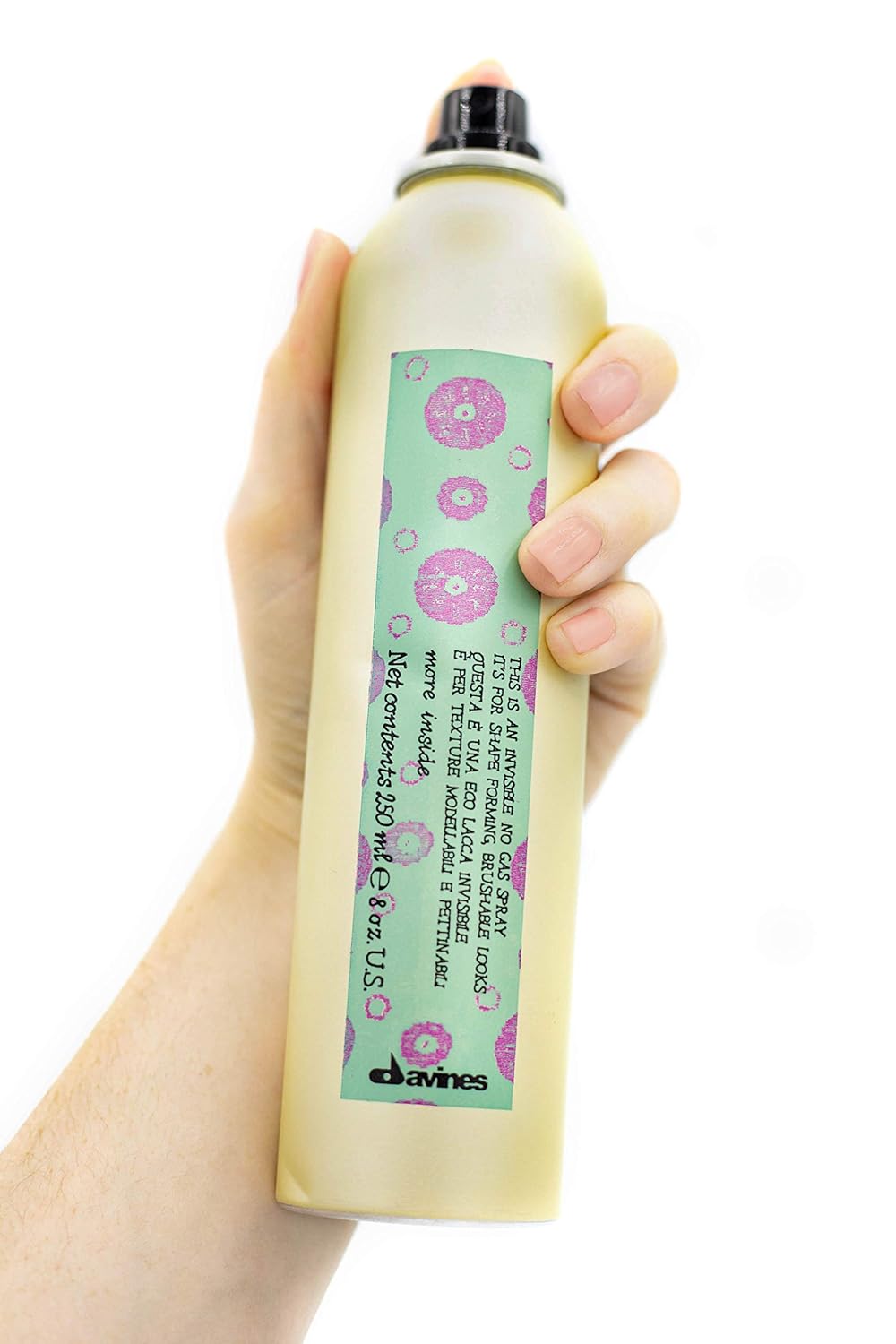 Davines Invisible No Gas Spray - Humidity-Resistant Non-Aerosol Hairspray for Flexible Hold | 8 Oz