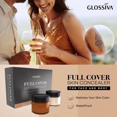 Regine Switzerland Tattoo Cover-Up Makeup - Waterproof Concealer for Dark Spots & Scars - 2x30ml, Multicolor