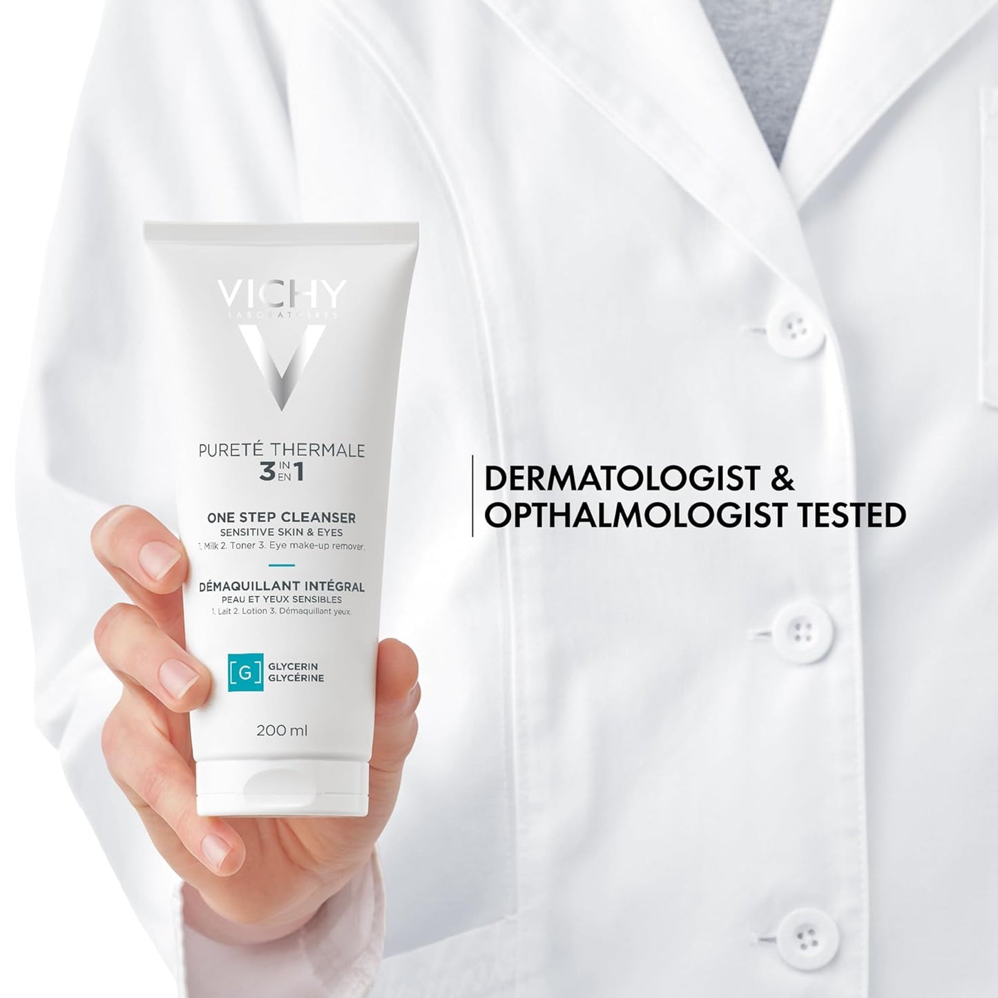 Vichy Pureté Thermale Cleanser - Gentle One Step Formula for Sensitive Skin | 6.7 oz