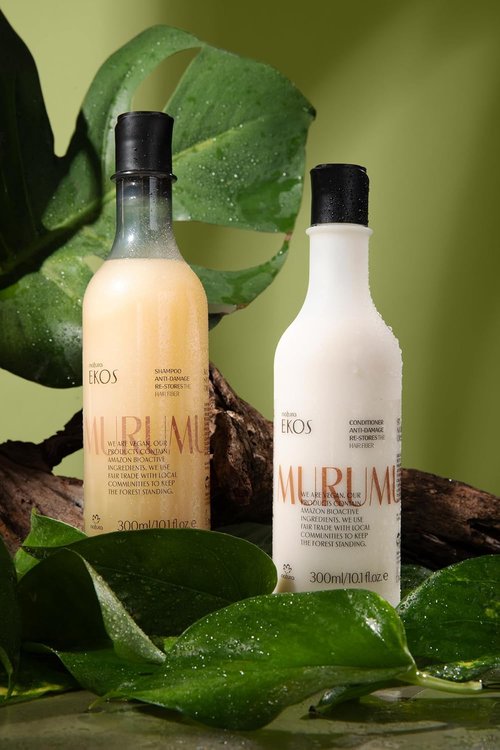 Natura Murumuru Hair Care Bundle - Anti-Damage Shampoo & Restoring Conditioner | 10.1 fl oz for Dry, Damaged Hair