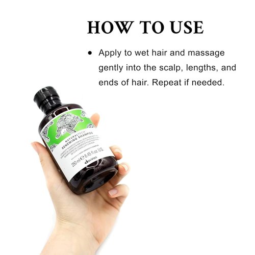 Davines Naturaltech Renewing Shampoo - Anti-Aging Formula for All Hair Types | 8.45 Fl Oz