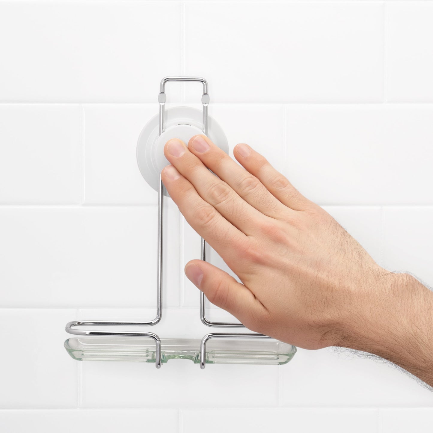 OXO Good Grips Fogless Shower Mirror, Chrome, 6.8" Length x 2.5" Width x 10" Height