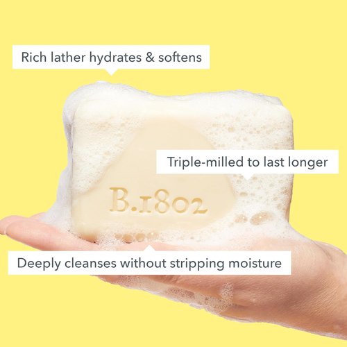 Beekman 1802 Goat Milk Soap - Moisturizing Hand & Body Bar with Shea Butter & Botanical Oils | 9 oz Honey & Orange Blossom
