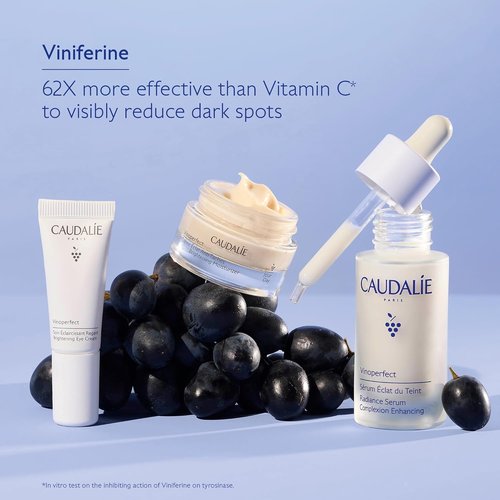 Caudalie Dark Spot Brightening Trio - Vinoperfect Serum + 2 Travel-Size Skin Care Essentials
