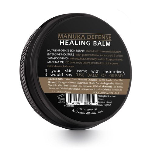 Balm Of Gilead Tea Tree Balm - 2 Fl Oz Foot Cream with Tea Tree & Manuka Oil for Itchy Skin Relief