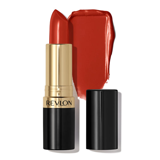 Revlon Lipstick, Super Lustrous Lipstick, Creamy Formula For Soft, Fuller-Looking Lips, Moisturized Feel in Reds & Corals, Extra Spicy (761) 0.15 oz