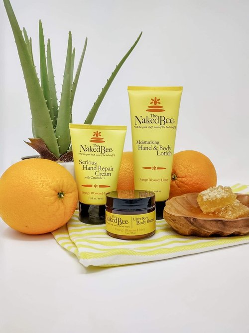 Naked Bee Orange Blossom Honey Hand Cream - Intensive Nourishing Formula for Soft, Smooth Hands | 3.25 oz
