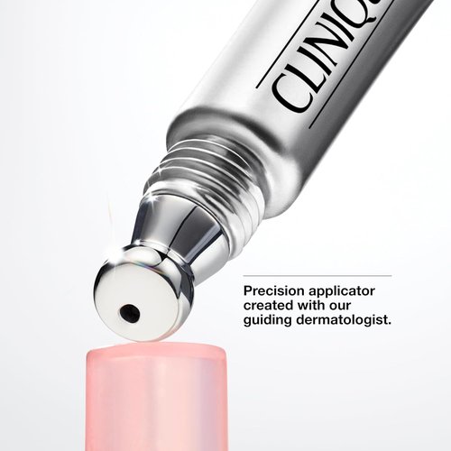 Clinique All About Eyes Brightening Serum - Vitamin C, Hyaluronic Acid & Retinol | Hydrating, Reduces Dark Circles, 0.34 Fl Oz