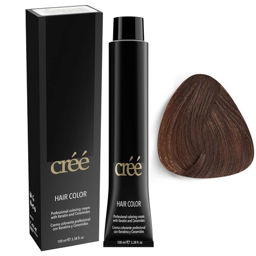 Cree Professional Caramel Permanent Hair Color - Long-Lasting Gray Coverage - 100ml | 3.4 fl. oz.