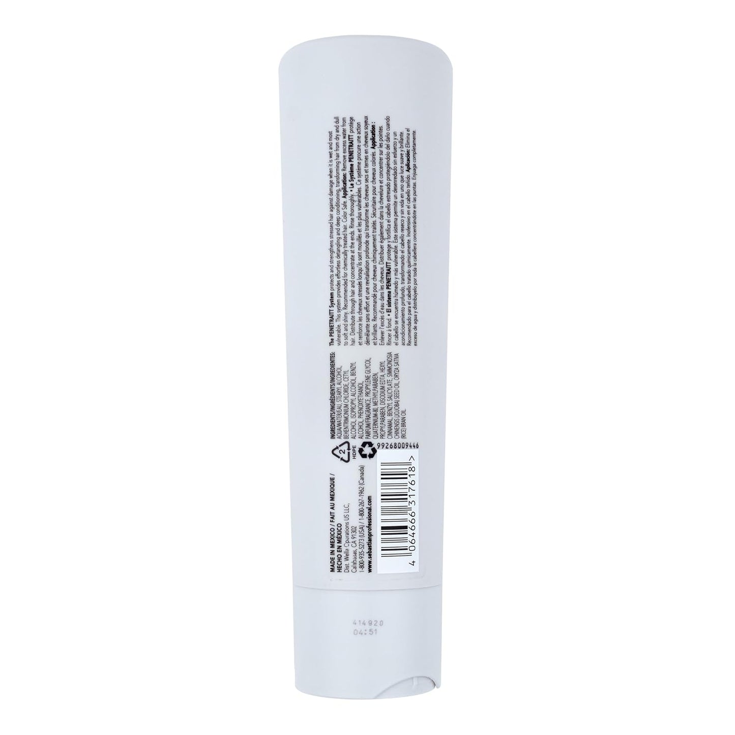 Sebastian Professional Penetraitt Conditioner - Strengthening & Repair for Dry, Damaged Hair