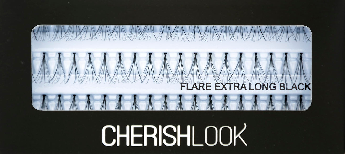 Cherishlook Professional 8packs Eyelashes - Flare Black (X-Long) - 8packs only