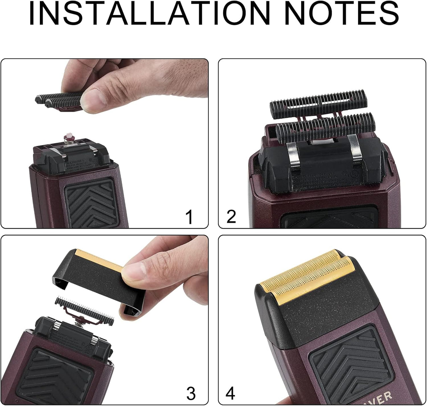 Wahl 5 Star Series Finale Shaver Replacement Foil & Cutter Assembly - Super Close Gold | 2 Pcs Set