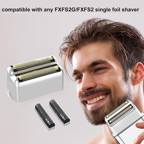 BaBylissPRO Replacement Foil & Cutters - Compatible with FXFS2 Shaver | Professional Silver Parts