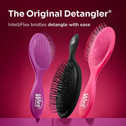 Wet Brush Detangling Brush, Original Detangler (Pink), Wet & Dry Tangle-Free Hair Brush for Women & Men, No Tangle, Soft and Flexible Bristles for Straight, Curly and Thick Hair