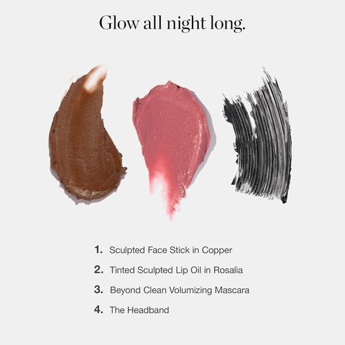 Ogee Cheers to Glow Limited-Edition Set | Sculpted Face Stick, Tinted Lip Oil & Volumizing Mascara