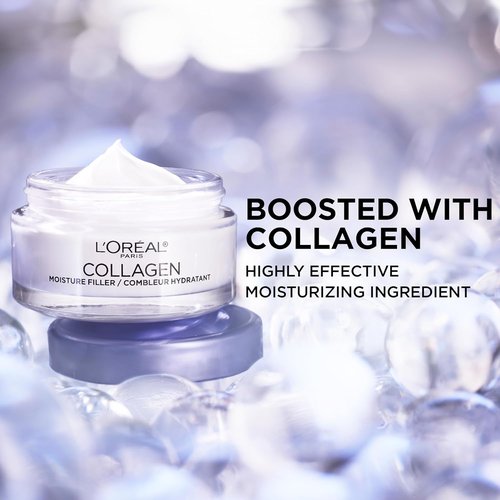 L’Oreal Paris Collagen Daily Face Moisturizer - Anti-Aging Cream for Wrinkle Reduction | 1.7 oz