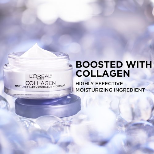 L’Oreal Paris Collagen Daily Face Moisturizer, Anti Aging Face Cream to Reduce Wrinkles and Provide Intense Hydration, 1.7 oz