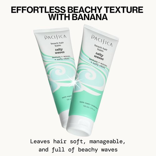 Pacifica Beach Hair Balm - Salty Waves for Effortless Texture | 4 Ounces