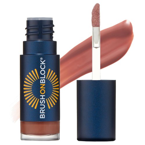 Brush On Block Lip Oil SPF 30 - Hydrating Mineral Protection from UVA/UVB & Blue Light | Fig Flavor
