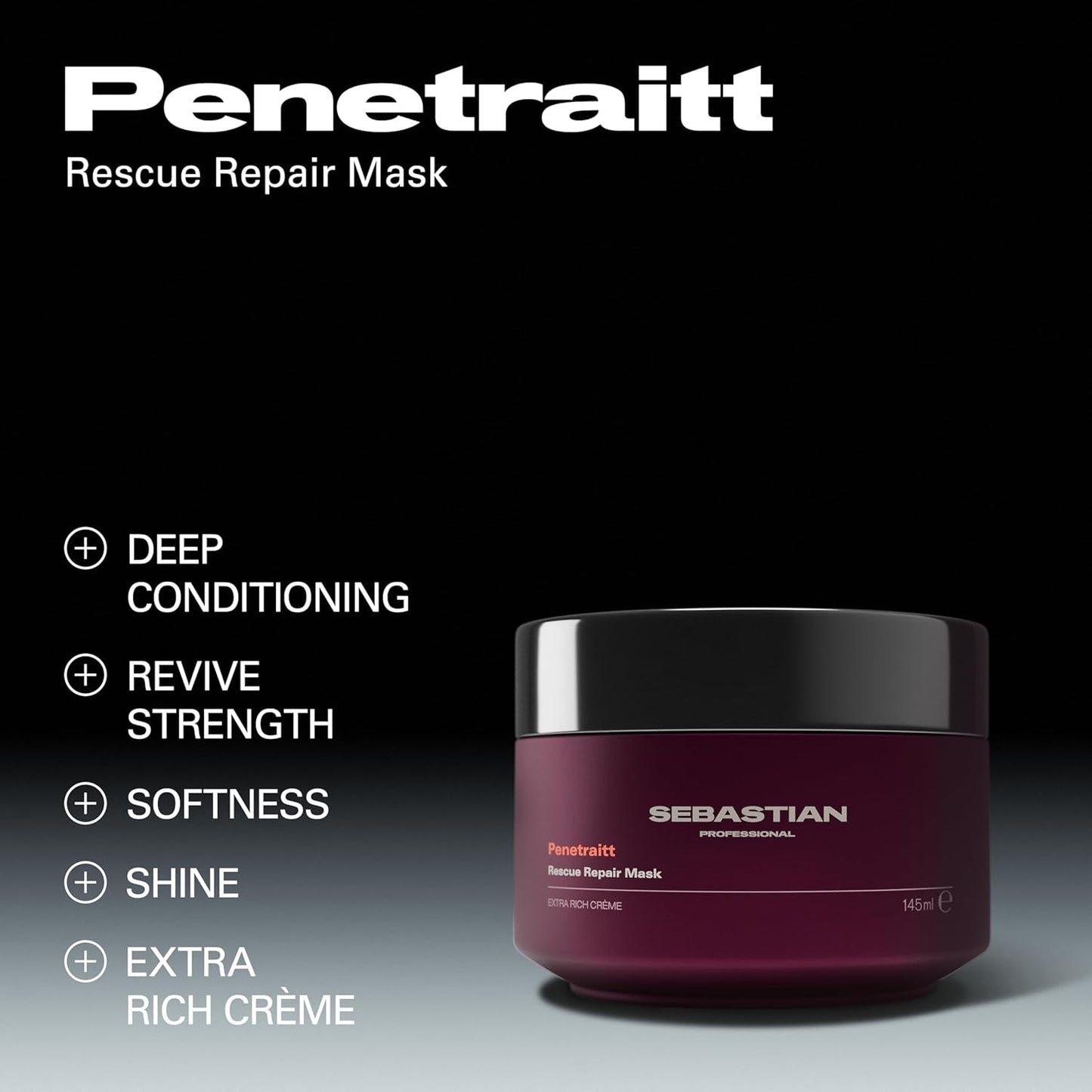 Sebastian Professional Penetraitt Deep Repair Masque - Strengthens Damaged & Color Treated Hair