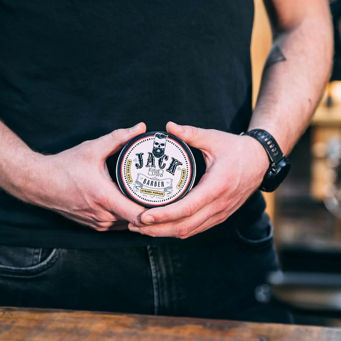 Jack The Barber Pomade - Firm Hold & High Shine for Classic Styles | Easy Wash-Out, Vegan, All Hair Types