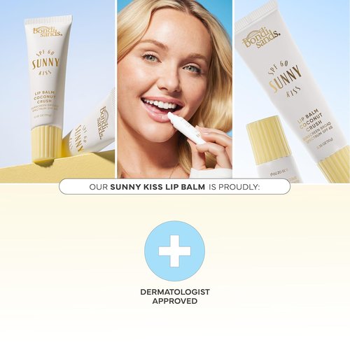 Bondi Sands Sunny Kiss SPF 60 Coconut Crush Lip Balm - Nourishing Hydrating Sunscreen, 0.3 Oz