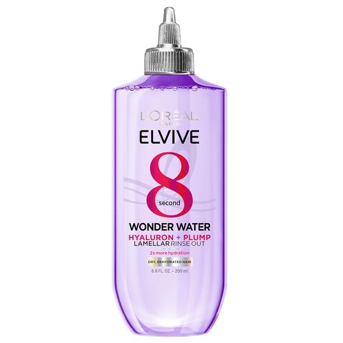 L'Oreal Paris Elvive Hyaluron Plump Hair Rinse - 8-Second Hydration Treatment for Soft, Shiny Hair | 6.8 Fl Oz