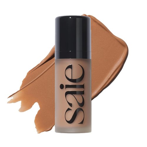 Saie Dew Bronze - Hydrating Liquid Bronzer Stick for Sun-Kissed Glow | Nourishing Contour Makeup - Sand (0.4 oz)