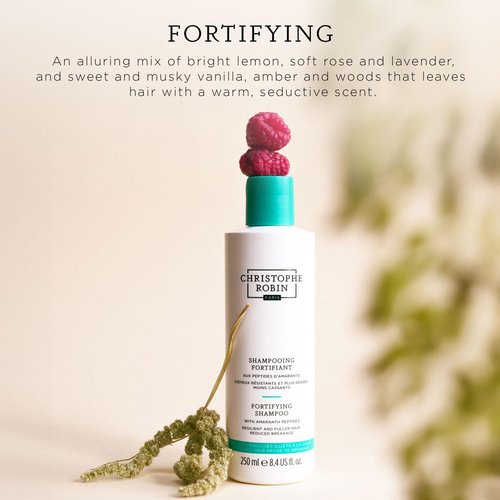 Christophe Robin Fortifying Shampoo - Amaranth Peptides for Thinning Hair | Reduces Breakage, 8.4 fl. oz