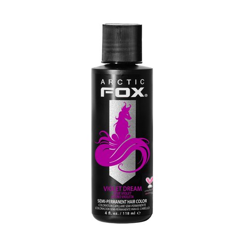 ARCTIC FOX Vegan and Cruelty-Free Semi-Permanent Hair Color Dye (4 Fl Oz, VIOLET DREAM)