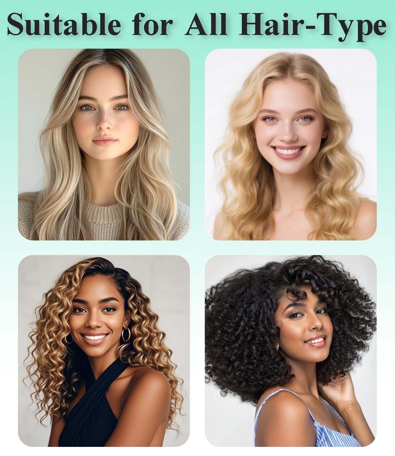 Skiennix Curly Hair Brush - Volume Curl Defining Tool for Effortless Detangling & Styling | Green