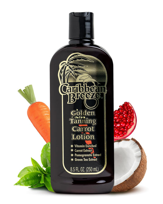 Caribbean Breeze Ultimate Carrot Tanning Oil Outdoor, Tanning Oil Spray with Coconut Oil, Aloe Extracts, Rich in Anti-Oxidants, Moisturizes the Skin and Anti-Aging Properties, 8.5 oz (250 ml)