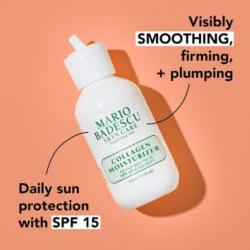 Mario Badescu Collagen Face Moisturizer - SPF 15 for Combination & Sensitive Skin, Day Cream with Cottonseed Oil