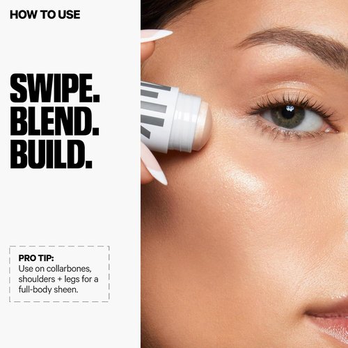 Milk Makeup Highlighter Stick - Creamy Radiant Highlighter for Face & Body | Buildable Vegan Formula