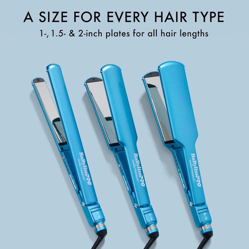 BabylissPRO Nano Titanium Hair Straightener - Ultra-Thin Design | 5-Inch Plates for Quick Styling