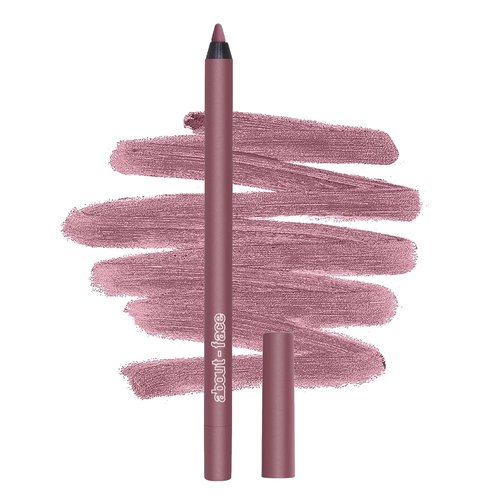 About-Face Matte Fix Lip Pencil - Long-Wear Creamy Matte Lip Liner with Hyaluronic Acid | Vegan & Cruelty-Free - 0.042 oz (Rosewood)
