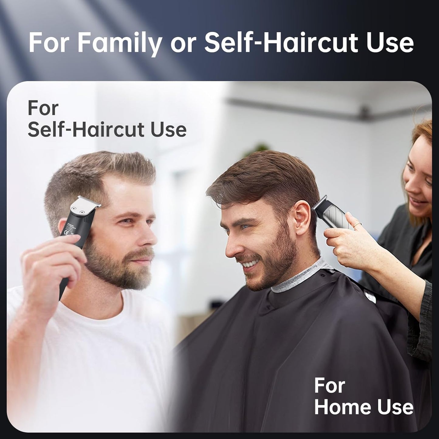 Skiennix Cordless Hair & Beard Trimmer - 3-in-1 Grooming Kit with Stainless Steel Heads | 120 Minutes Runtime