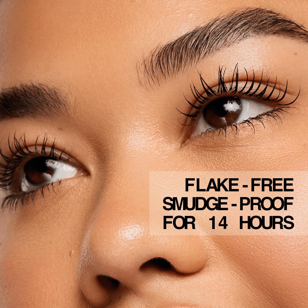 About-Face Volumizing Mascara - Jet Black | Clean, Vegan & Cruelty-Free | Amplifies & Lengthens Lashes | 0.43 oz