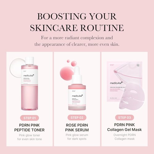 Medicube PDRN Toner - Lightweight Rose Peptide Formula for Soothing & Calming Skin | 8.45 fl. oz.