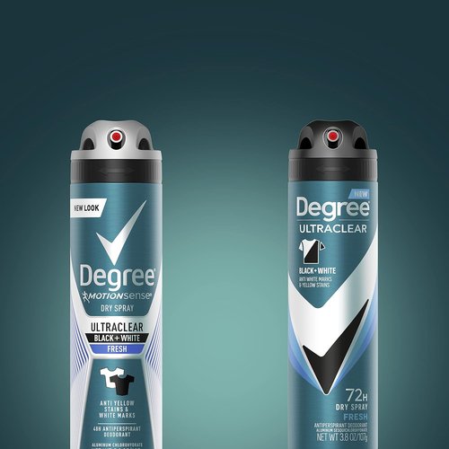 Degree Men Antiperspirant Spray - Black + White | 3 Count Instant Stain Protection, 3.8 oz