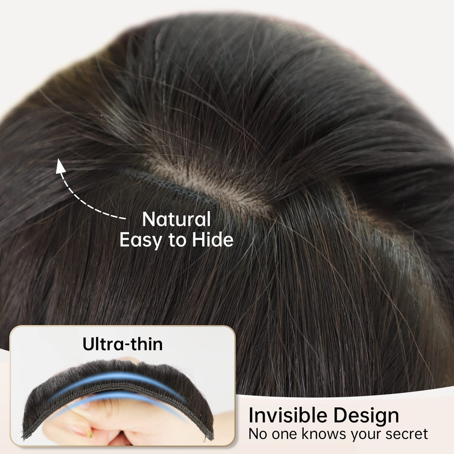 KooKaStyle Clip in Synthetic Hair Extensions Long Wavy 4PCS Thick Hairpieces Auburn Brown Fiber Double Weft Natural Hair Extensions 20 Inch for Women