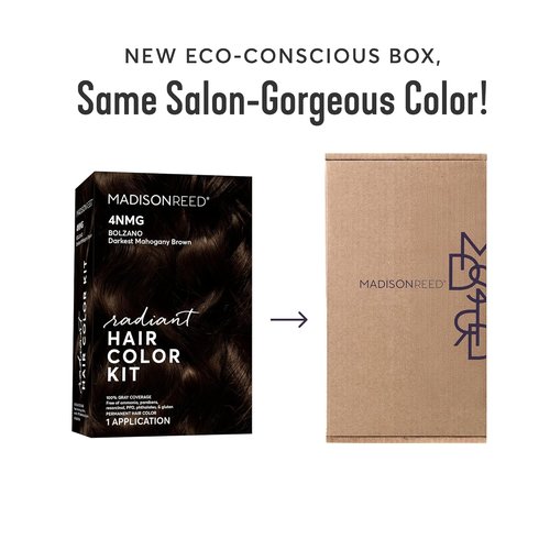 Madison Reed Radiant Hair Color Kit - 4NMG Darkest Chocolate Brown | PPD-Free & Ammonia-Free, 1 Pack